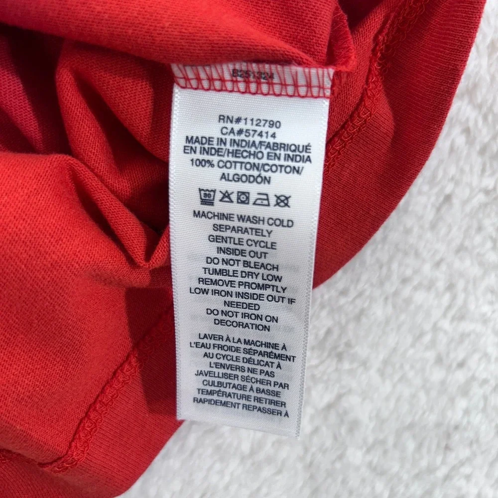 New True‎ Religion Tee Men's Large Red Sashiko  Crewneck Graphic